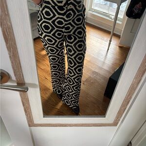 Sincerely Jules Zebra Print Black and cream Pants. Never worn with tags.